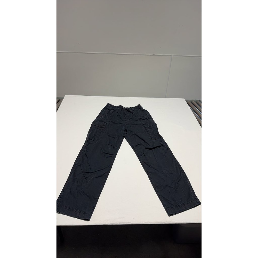 Hollister Baggy Cargo Pants Mens Small Dark Blue Relaxed Fit Pockets